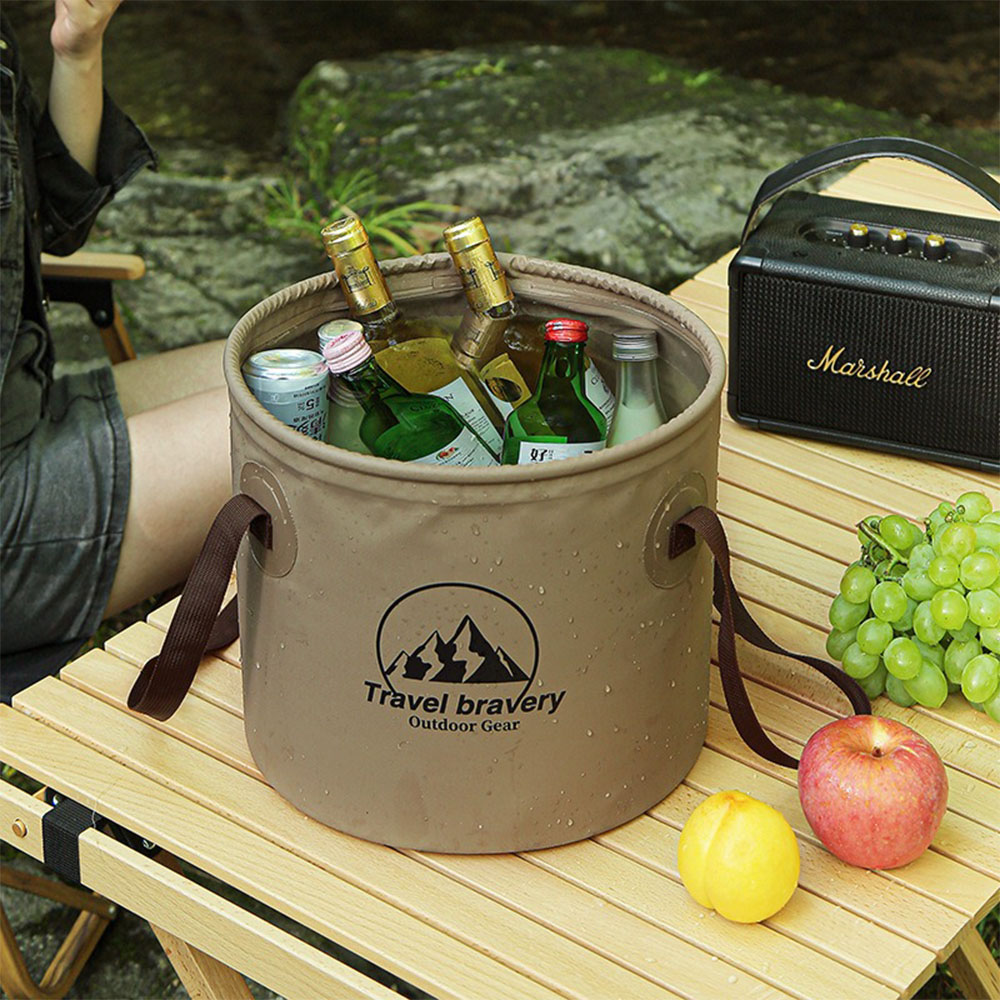 Water Bag Collapsible - Seau d'eau pliable portable pour l'extérieur,