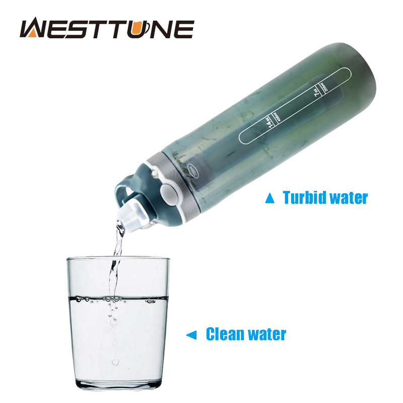 Water Purification Straw - Bouteille/tasse à paille avec filtre à