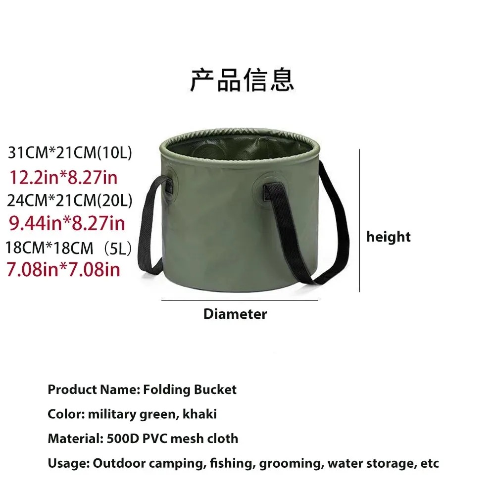 Seau d'eau pliable portable po - Water Bag Collapsible avis et prix